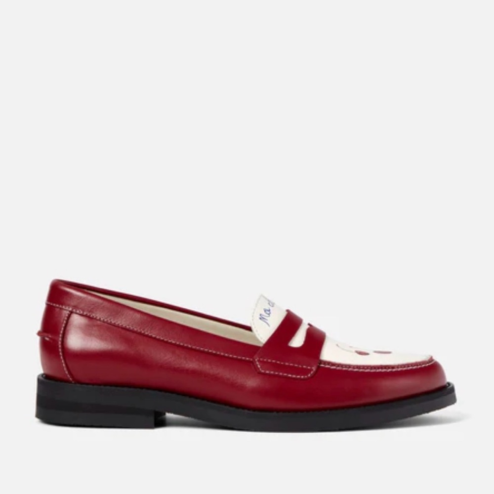 Duke + Dexter Cherry Red Penny Loafers - Picture 4 of 9